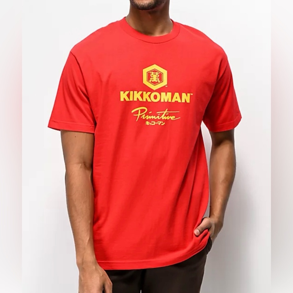 Primitive x Kikkoman Sauce Red Tee NWOT
